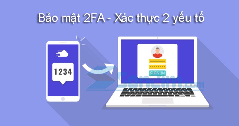 Sử dụng xác thực 2FA