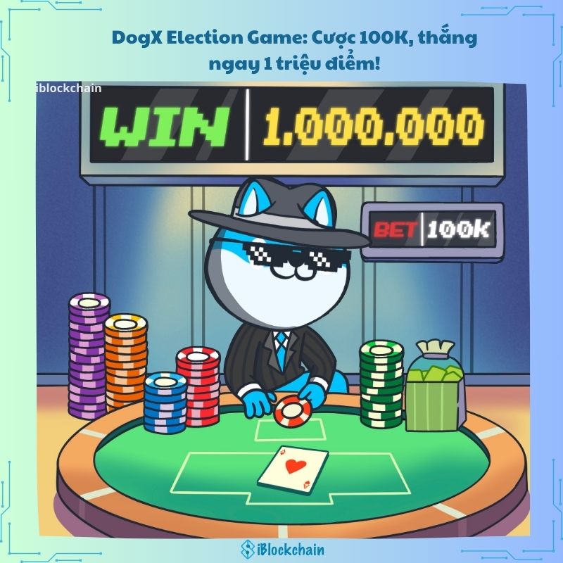 DogX Election Game: Cược 100K, thắng ngay 1 triệu điểm!