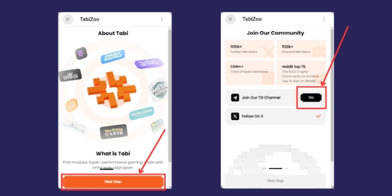 Cách tham gia TabiZoo Airdrop